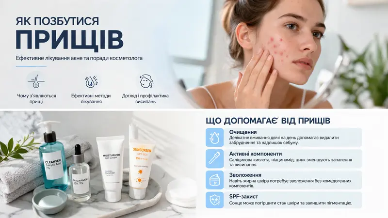 Як позбутися прищів на обличчі